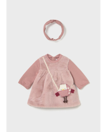 Vestito con borsa e fascia neonata