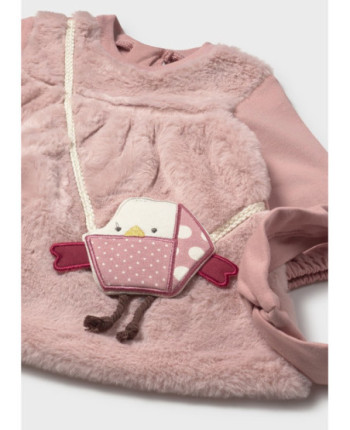Vestito con borsa e fascia neonata