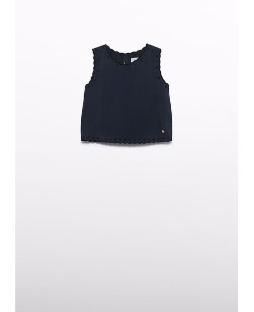Top ricamo tatto peach        - AbeleLula
