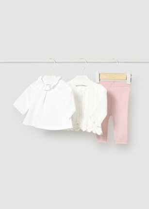 Compl. 3 pezzi maglia Quarzo 0-24 mesi 1507 | Mayoral