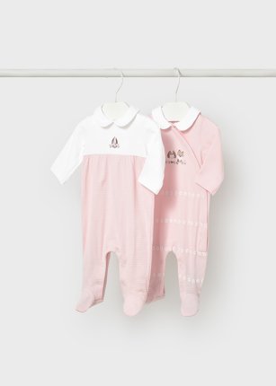 Set 2 tutine eleganti lunghe Rosa Baby 0-24 mesi | Mayoral