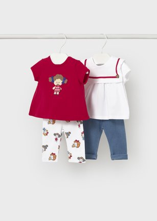 Compl.leggings 4 pezzi Rosso 0-24 mesi | Mayoral