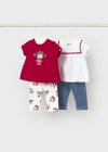 Compl.leggings 4 pezzi Rosso 0-24 mesi | Mayoral