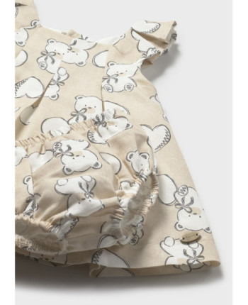 Vestito lino stampato         - Mayoral