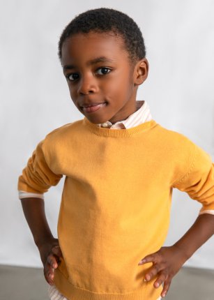 jersey collo tondo basico peach 2-9 anni | Mayoral