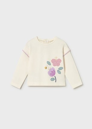 Maglietta m/l Osso-lilla 6-36 mesi | Mayoral