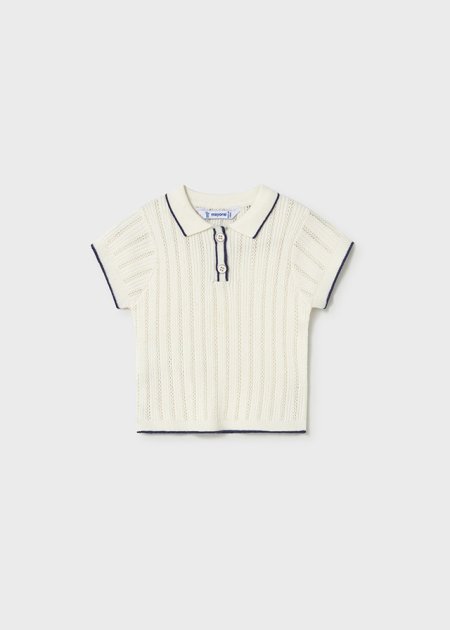 Polo m/c tricot Ecrù 6-36 mesi | Mayoral