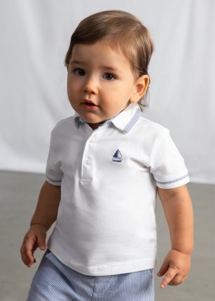 Polo m/c coordinato Bianco 6-36 mesi | Mayoral