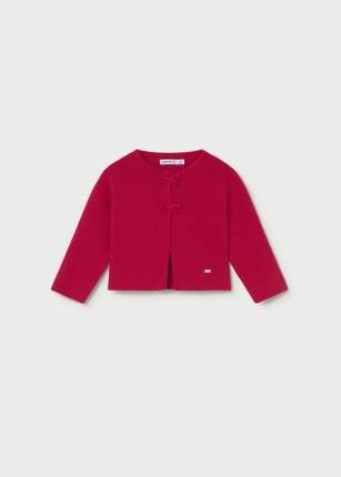 Giacchino lungo tricot Rosso 6-36 mesi | Mayoral