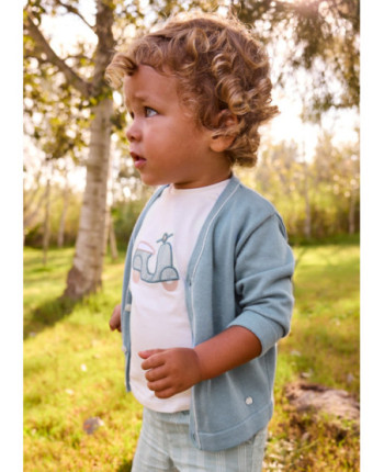 Cardigan tricot scollo v      - Mayoral