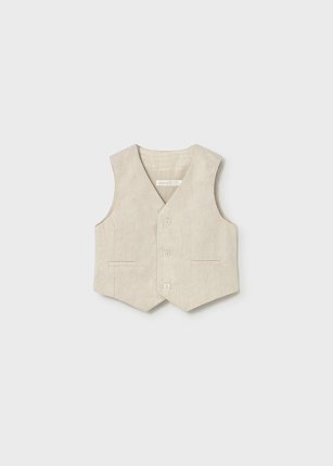 Gilet lino suiting Avena mez 6-36 mesi | Mayoral