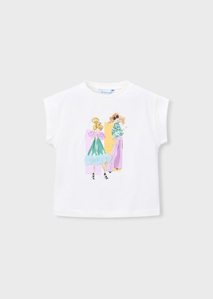 Maglia m/c Ecrù/lago 2-9 anni | Mayoral