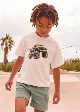 Maglietta m/c truck Panna 2-9 anni | Mayoral