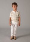 Polo m/c tricot Ecrù-moka 2-9 anni | Mayoral