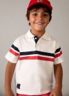 Polo m/c fasce Panna-pomo 2-9 anni | Mayoral