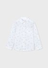 Camicia m/l lino B.co-olio 2-9 anni | Mayoral