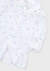 Camicia m/l lino B.co-olio 2-9 anni | Mayoral