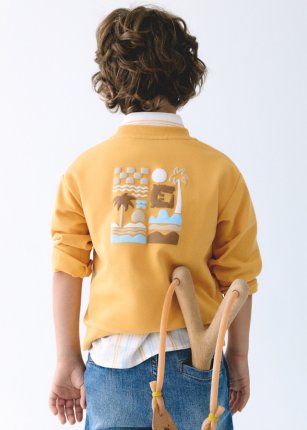Pullover senza cappuccio peach 2-9 anni | Mayoral