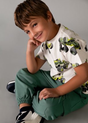 pantalone combinato Verde 2-9 anni | Mayoral