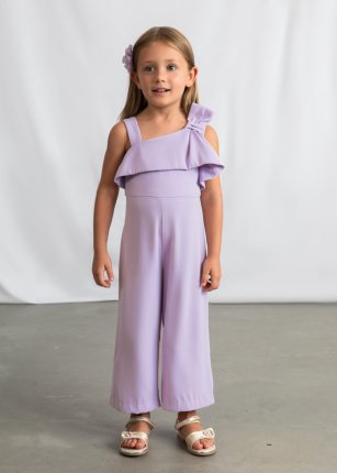 Tuta crepe fiocco Malva 2-9 anni | Mayoral