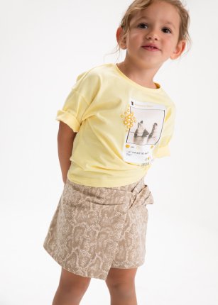 Gonna tela Beige 2-9 anni | Mayoral