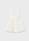Vestito merletti Ecrù 2-9 anni | Mayoral