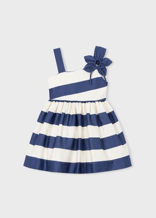 Vestito asimmetrico fiore Porcellana 2-9 anni | Mayoral