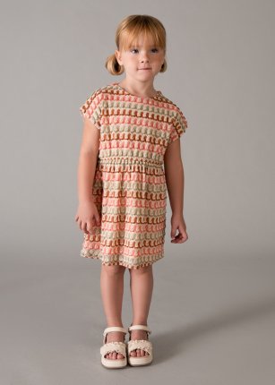 Vestito a maglia fantasia Mandarino 2-9 anni | Mayoral