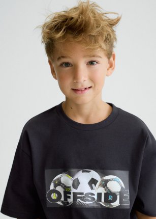 Maglietta m/c print Nero 8-18 anni | Mayoral