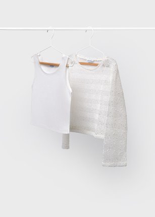 Twin set m/l Ecrù 8-18 anni | Mayoral
