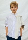 Camicia m/l collo coreano Celest rig 8-18 anni | Mayoral