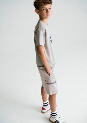 Bermuda interlock zip Shitake 8-18 anni | Mayoral