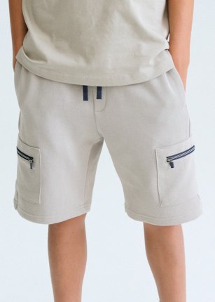 Bermuda interlock zip Shitake 8-18 anni | Mayoral