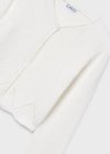 Cardigan tricot cinte Bianc Osso 8-18 anni | Mayoral