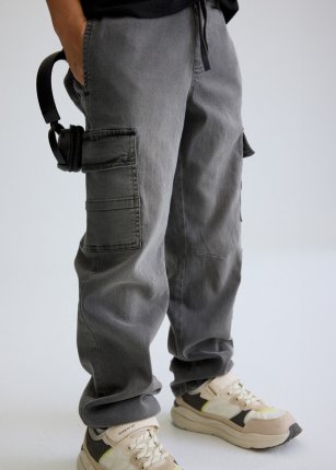 Pantalone denim jogger cargo Grigio med 8-18 anni | Mayoral