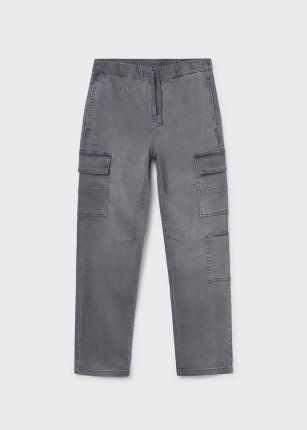 Pantalone denim jogger cargo Grigio med 8-18 anni | Mayoral