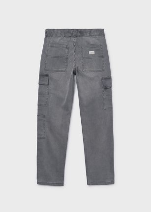 Pantalone denim jogger cargo Grigio med 8-18 anni | Mayoral