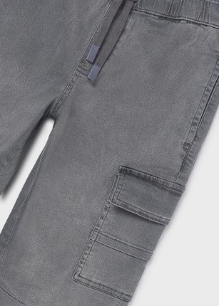 Pantalone denim jogger cargo Grigio med 8-18 anni | Mayoral