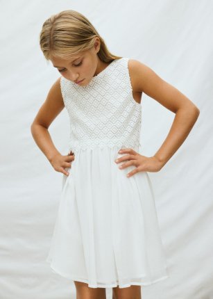 Vestito guipure Panna 8-18 anni | Mayoral