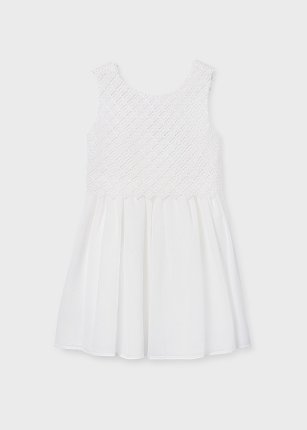 Vestito guipure Panna 8-18 anni | Mayoral