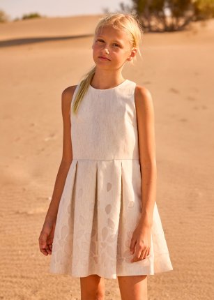 Vestito bordatura Lino 8-18 anni | Mayoral