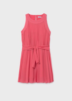 Vestito plissettato Corallo 8-18 anni | Mayoral