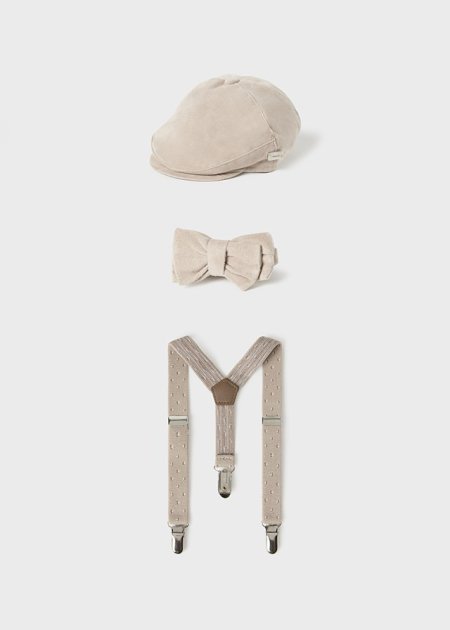 Set cappello, bretelle papill