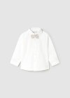Camicia manica lunga con  papillon neonato