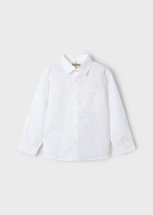 Camicia manica lunga lino bambino