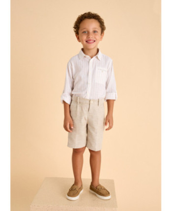 Bermuda elegante lino bambino