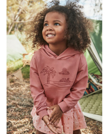 Felpa ricamo cappuccio unisex