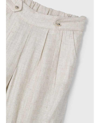 Pantalone lungo lino bambina