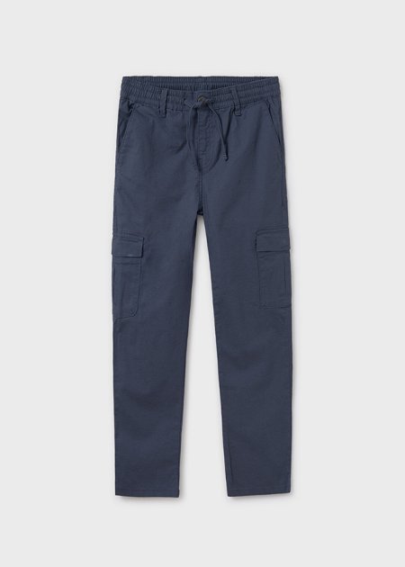 Pantalone chino cargo lino ragazzo