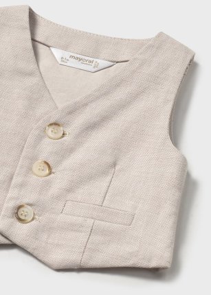 Gilet elegante lino neonato